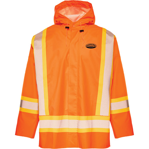 R804 Hurricane Rain Jacket, Small, High Visibility Orange Chandler Sales