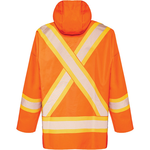 R804 Hurricane Rain Jacket, Small, High Visibility Orange Chandler Sales