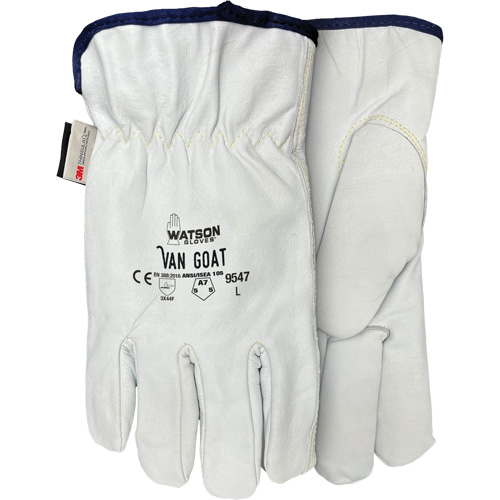 9547 Van Goat Cut Protection Gloves, X-Small, Grain Goatskin Palm, Thinsulate/Steel/Polyester/Para-Aramid Inner Lining Chandler Sales