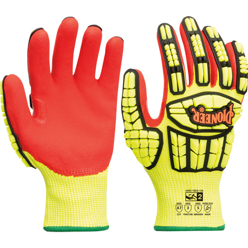 Cut and Impact-Resistant Gloves, Large, Synthetic Palm, Knit Wrist Cuff Chandler Sales