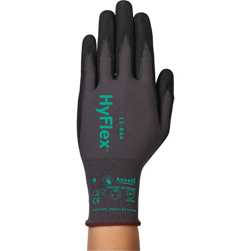 Gants Hyflex 11-844, Taille 5/2T-petit, Calibre 15, Rev&ecirc;tement Mousse de nitrile, Enveloppe en Nylon/Spandex, ASTM ANSI niveau A1/EN 388 niveau 1/EN 388 niveau A Chandler Sales