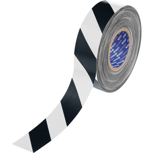 ToughStripe&reg; Max Floor Marking Tape, 2" x 100', Polyester, Black and White Chandler Sales