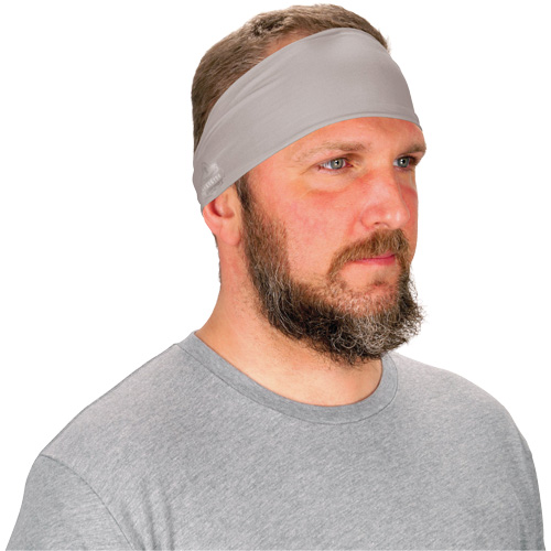 Chill-Its 6634 Performance Knit Cooling Headband, Grey Chandler Sales