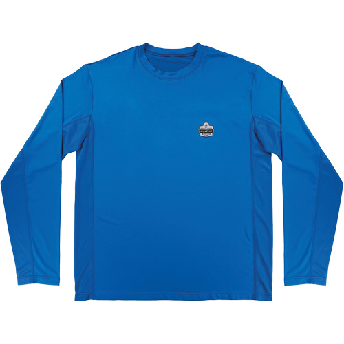 Chemise de refroidissement &agrave; manches longues avec protection solaire et UV Chill-Its 6689, Bleu, Petit Chandler Sales