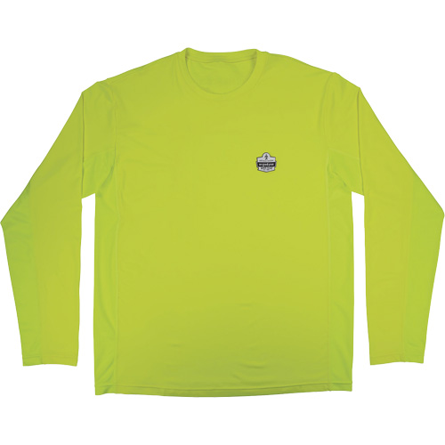 Chemise de refroidissement &agrave; manches longues avec protection solaire et UV Chill-Its 6689, Jaune lime haute visibilit&eacute;, Petit Chandler Sales