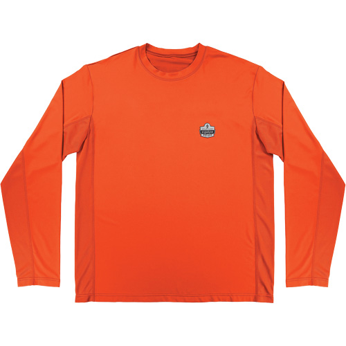 Chemise de refroidissement &agrave; manches longues avec protection solaire et UV Chill-Its 6689, Orange, Petit Chandler Sales