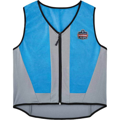Veste de refroidissement &eacute;vaporatif Chill-Its 6667 avec fermeture &agrave; glissi&egrave;re, Grand, Bleu Chandler Sales
