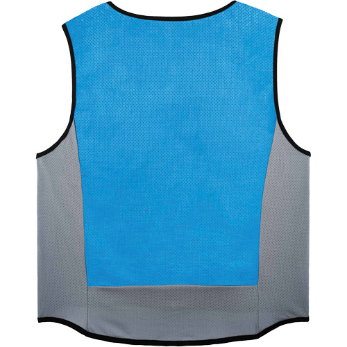Veste de refroidissement &eacute;vaporatif Chill-Its 6667 avec fermeture &agrave; glissi&egrave;re, Grand, Bleu Chandler Sales