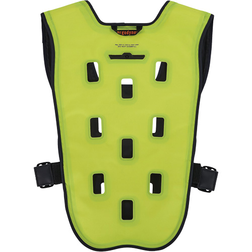 Chill-Its 6685 Dry Evaporative Cooling Vest with Zipper Closure, X-Small, High Visibility Lime-Yellow Chandler Sales