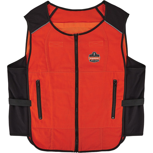 Chill-Its 6255 Lightweight Phase Change Cooling Vest (Vest Only), 2X-Large/3X-Large, Orange Chandler Sales