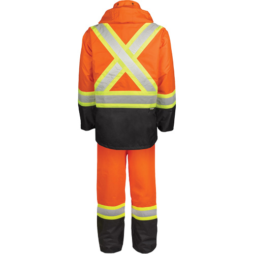 High-Visibility 150-Deniers Rain Suit, Polyester, Medium, High Visibility Orange Chandler Sales