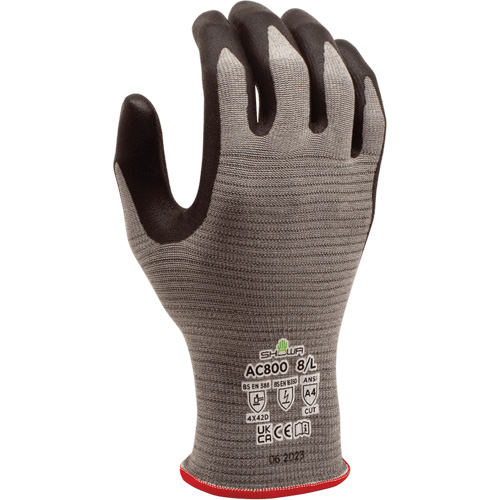 Gants DURACoil Alpha AC800 ESD, 10/2T-Grand, Calibre 18, Rev&ecirc;tement Nitrile micromousse, ASTM ANSI niveau A4/EN 388 niveau D Chandler Sales