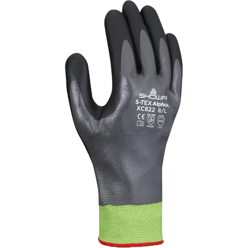 S-TEX Alpha XC822 Cut-Resistant Gloves, Size Large/8, 18 Gauge, Nitrile Coated, Tungsten Shell, ASTM ANSI Level A6 Chandler Sales