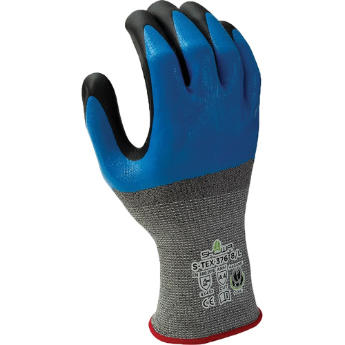 376 Cut-Resistant Gloves, 8/Large, Nitrile/Foam Nitrile Coating, 13 Gauge, Polyester/Stainless Steel Shell Chandler Sales