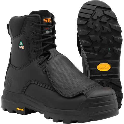 Bottes de travail Vulcan avec protecteur m&eacute;tatarsien &agrave; l'ext&eacute;rieur, Cuir, Taille 6, Imperm&eacute;able Chandler Sales