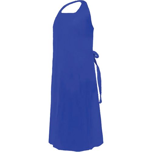 Tablier CoverMe avec encolure d&eacute;coup&eacute;e, Polyur&eacute;thane, 45" lo x 35" la, Bleu Chandler Sales