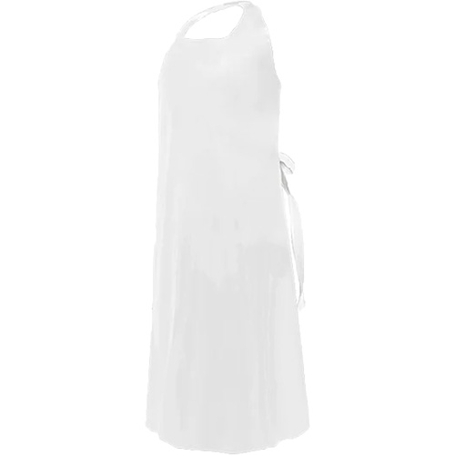 Tablier CoverMe avec encolure d&eacute;coup&eacute;e, Polyur&eacute;thane, 45" lo x 35" la, Blanc Chandler Sales