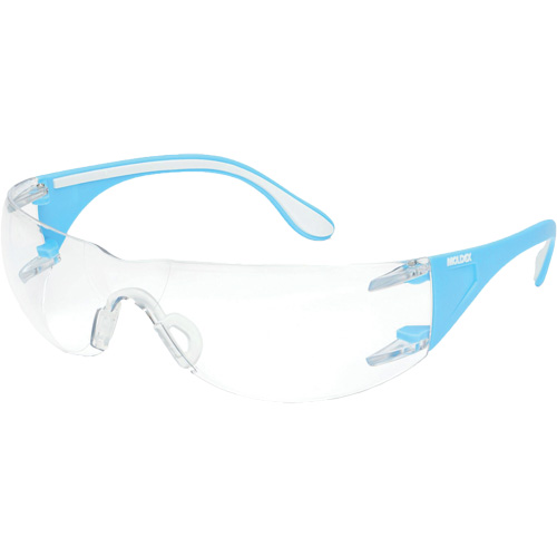 Lunettes de s&eacute;curit&eacute; bleu/blanc Adapt Lite, Lentille Transparent, Antibu&eacute;e/Anti-&eacute;gratignures, ANSI Z87+/R&eacute;pond ou surpasse la norme CSA Z94.3 Chandler Sales