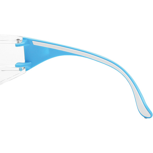 Lunettes de s&eacute;curit&eacute; bleu/blanc Adapt Lite, Lentille Transparent, Antibu&eacute;e/Anti-&eacute;gratignures, ANSI Z87+/R&eacute;pond ou surpasse la norme CSA Z94.3 Chandler Sales
