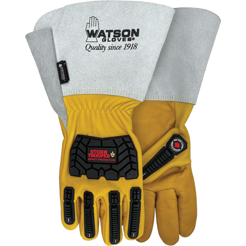 Storm Trooper Water-Resistant Gloves, 2X-Large, Cowhide Palm, Gauntlet Cuff Chandler Sales