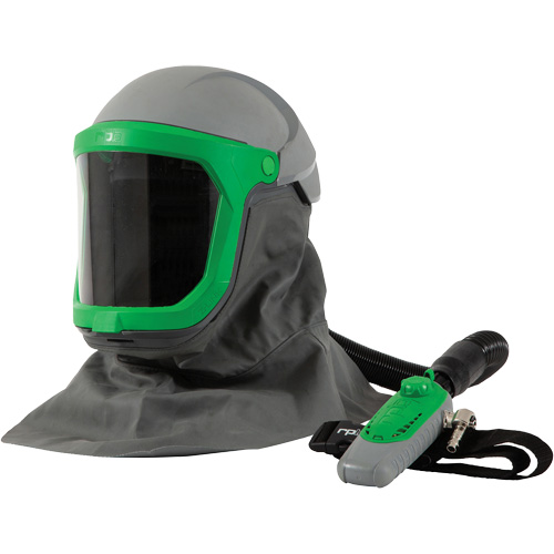 Z-Link Respirator with Safety Lens, FR Shoulder Cape, Breathing Tube & C40, Facepiece Respirator/Welding Helmet Chandler Sales