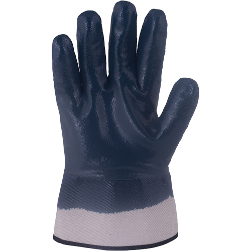 Gants bleu marine avec manchettes renforc&eacute;es &agrave; entoilage coll&eacute; Horizon, T-Grand, R&ecirc;vetement Nitrile, Enveloppe en Jersey/Coton Chandler Sales