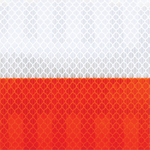 Pellicule souple pour chantiers routiers &agrave; haute intensit&eacute; 382VHIP, 5" la x 150' lo, Orange et blanc Chandler Sales