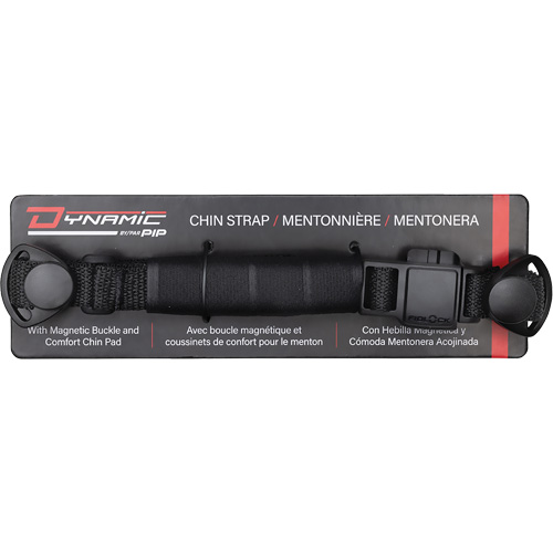 Sangle mentonni&egrave;re &agrave; 4 points Dyna-Clic avec attache magn&eacute;tique et coussinet mentonnier Chandler Sales