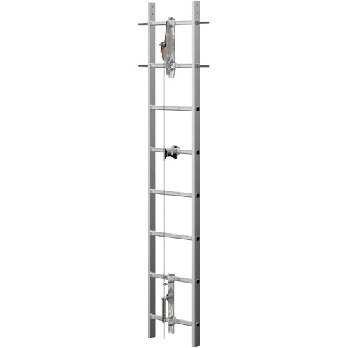 Syst&egrave;me antichute &agrave; c&acirc;ble pour &eacute;chelle verticale VI-Go, Acier inoxydable Chandler Sales