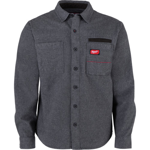 Chemise en flanelle GRIDIRON, Hommes, Petit, Gris Chandler Sales