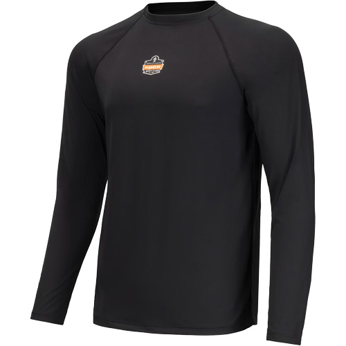 Long Sleeve Lightweight Base Layer Shirt, Men's/Women's, Medium, Black Chandler Sales