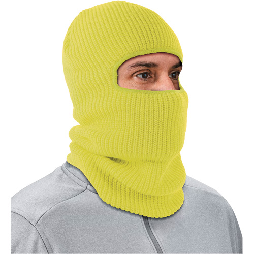 N-Ferno&reg; 2-Layer Rib Knit Freezer Balaclava Face Mask, Acrylic, High-Visibility Lime Green Chandler Sales