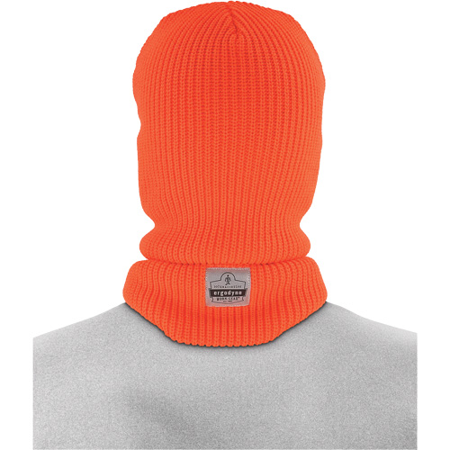 N-Ferno&reg; 2-Layer Rib Knit Freezer Balaclava Face Mask, Acrylic, Orange Chandler Sales