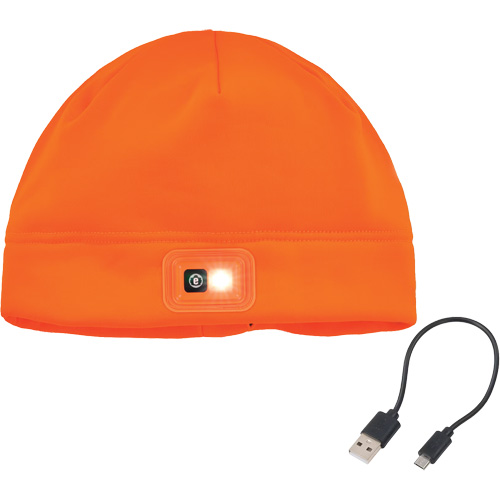 Calotte d'hiver N-Ferno avec lumi&egrave;re DEL rechargeable, Doublure en Molleton, Taille unique, Orange Chandler Sales