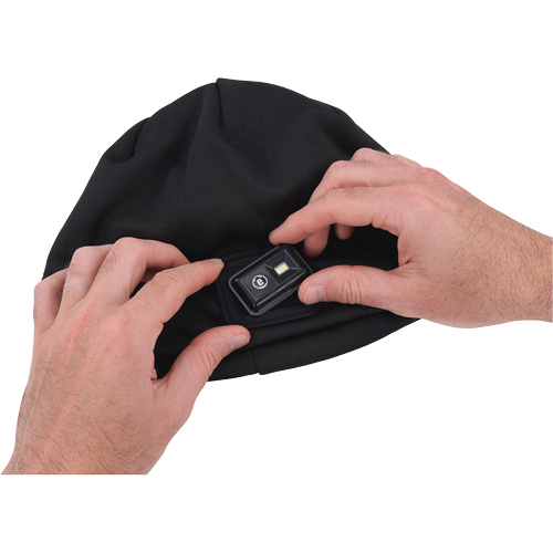 Calotte d'hiver N-Ferno avec lumi&egrave;re DEL rechargeable, Doublure en Molleton, Taille unique, Noir Chandler Sales