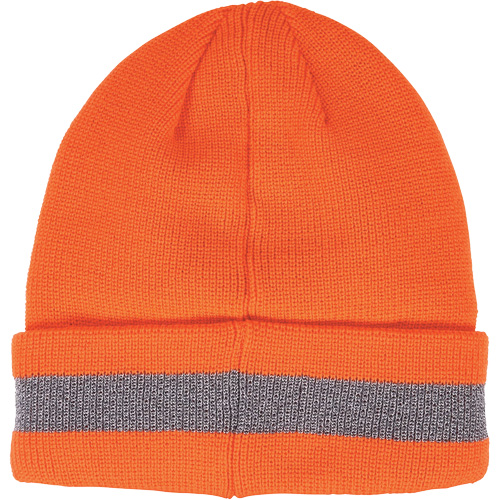 Chapeau d'hiver r&eacute;fl&eacute;chissant en tricot c&ocirc;tel&eacute; N-Ferno, Doublure en Acrylique, Taille unique, Orange Chandler Sales