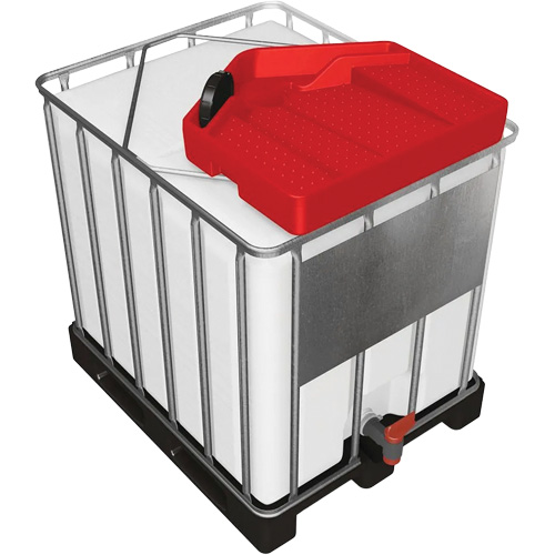 Large 3.9 Gal. Red Chemically-Resistant Polyethylene IBC Funnel Chandler Sales