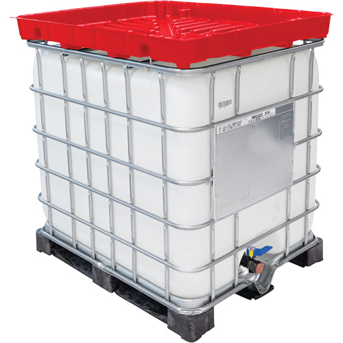 Entonnoir GRV pleine grandeur de 30 gal en poly&eacute;thyl&egrave;ne rouge r&eacute;sistant aux produits chimiques Chandler Sales
