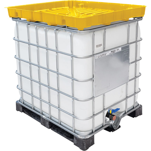 Full Size 30 Gal. Yellow Chemically-Resistant Polyethylene IBC Funnel Chandler Sales