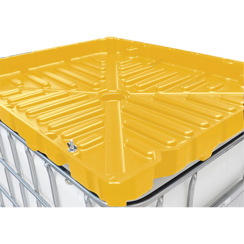 Full Size 30 Gal. Yellow Chemically-Resistant Polyethylene IBC Funnel Chandler Sales