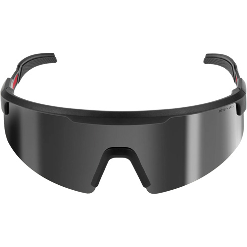 Wraparound Safety Glasses with Dual Coat Lens, Silver Mirror Lens, Anti-Scratch/Polarized, ANSI Z87+/Meets/Exceeds CSA Z94.3 Chandler Sales