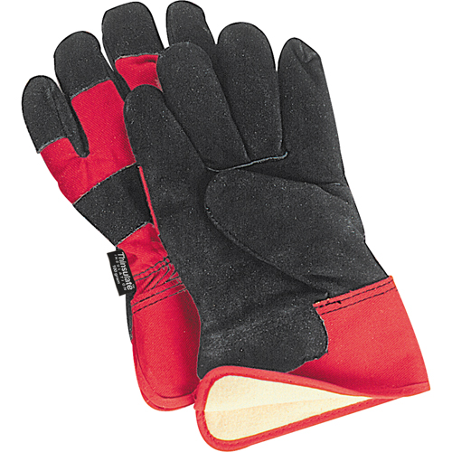 Gants d'ajusteur doubl&eacute;s pour l'hiver &agrave; chaleur sup&eacute;rieure, Grand, Paume en Cuir de vache refendu, Doublure en Thinsulate Chandler Sales
