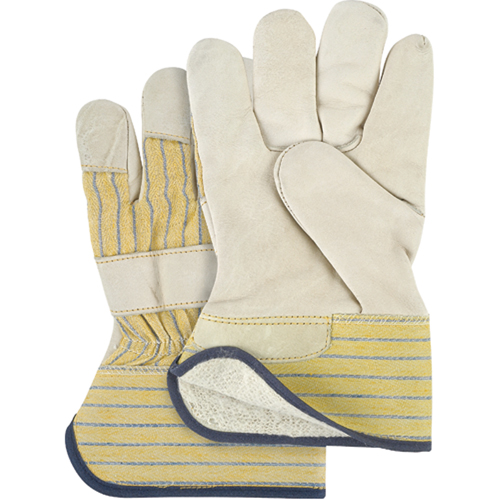 Abrasion-Resistant Winter-Lined Fitters Gloves, Ladies, Grain Cowhide Palm, Cotton Fleece Inner Lining Chandler Sales