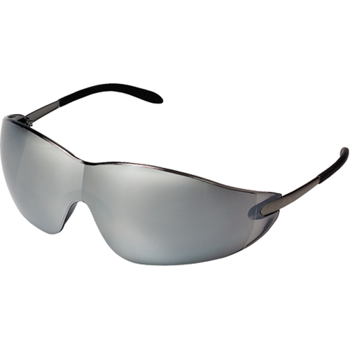 Blackjack&reg; Safety Glasses, Silver/Mirror Lens, Anti-Scratch, ANSI Z87+/Meets/Exceeds CSA Z94.3 Chandler Sales