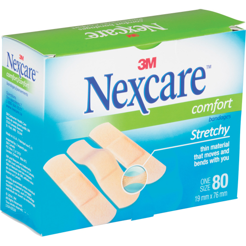 Nexcare Comfort Strips, Rectangular/Square, 3", Fabric, Sterile Chandler Sales