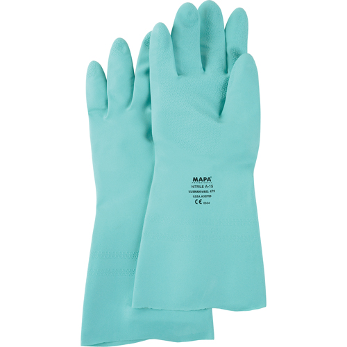 StanSolv&reg; Z-Pattern Grip Gloves, Size 6/X-Small, 13" L, Nitrile, 11-mil Chandler Sales