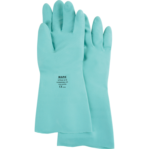Gants &agrave; prise &agrave; motif en Z StanSolv, Taille Grand/9, 13" lo, Nitrile, 15 mils Chandler Sales