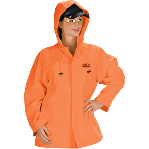 Hurricane Flame Retardant/Oil Resistant Rain Suits - Jacket, 4X-Large, High Visibility Orange Chandler Sales