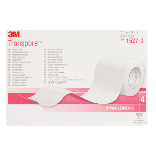 3M Transpore Surgical Tape, Class 1, 30' L x 3" W Chandler Sales