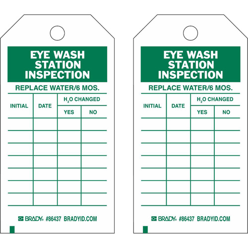 &eacute;tiquettes de rapport d'inspection, Polyester, 4" la x 7" h, Anglais Chandler Sales